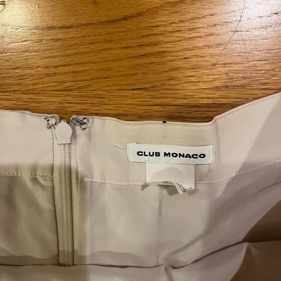 CLUB MONACO Silk Windowpane Nicolette Skirt 8 - Picture 3 of 4